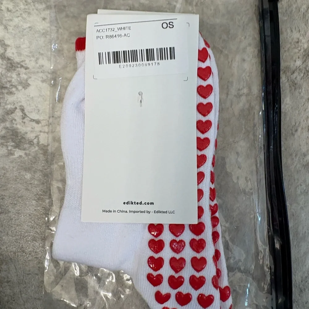 NWT Edikted Brown hoodie with cream Polka Dots Large - Picture 4 of 5